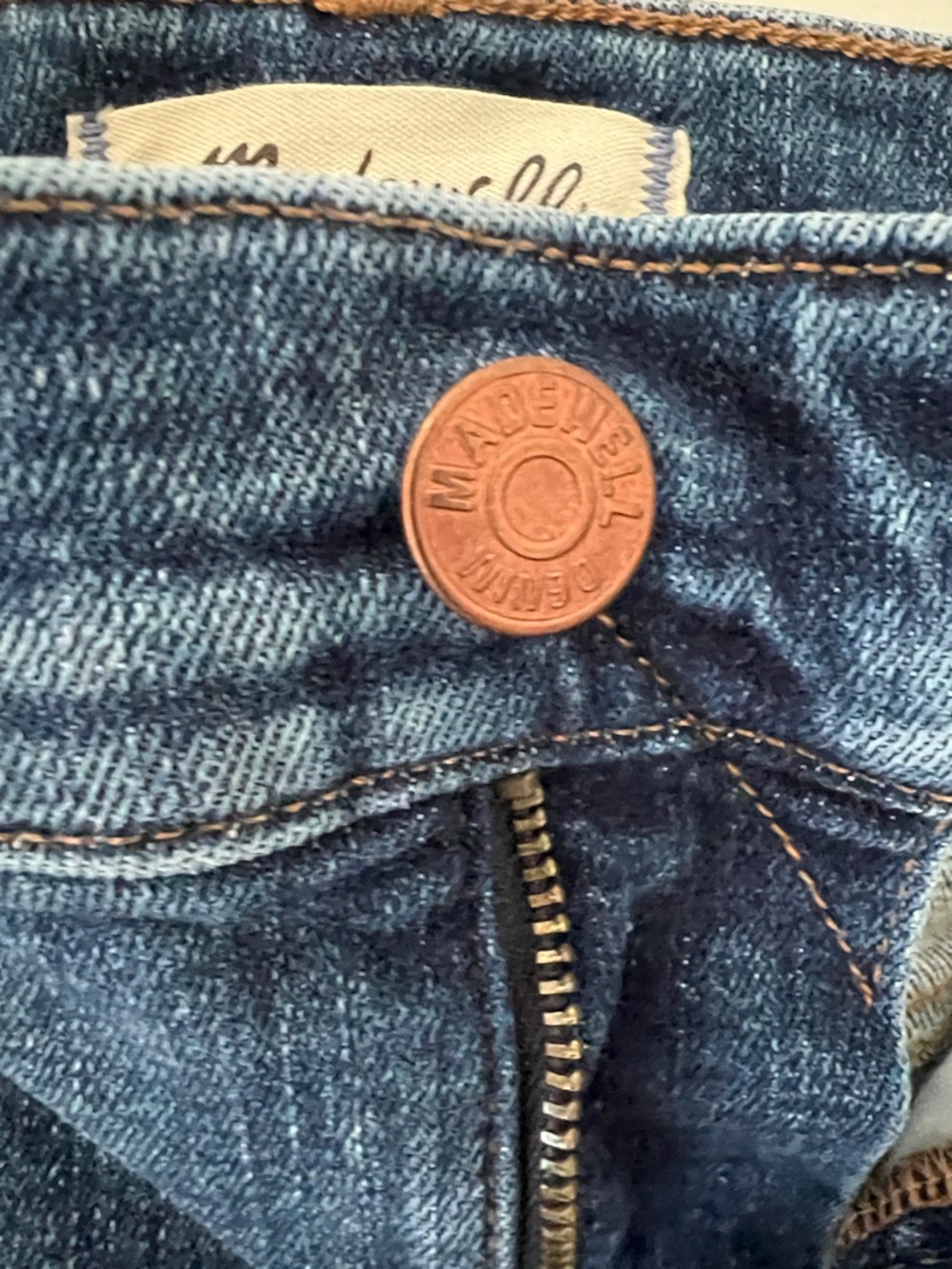 Madewell | Mid-Rise Kick Out Denim Jeans Indigo DM7708 Size 32 - Picture 8 of 16